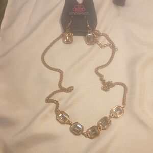 Paparazzi Gold Necklace with Silver Accents